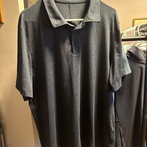 Men's Classic Navy Blue Lululemon Polo Shirt